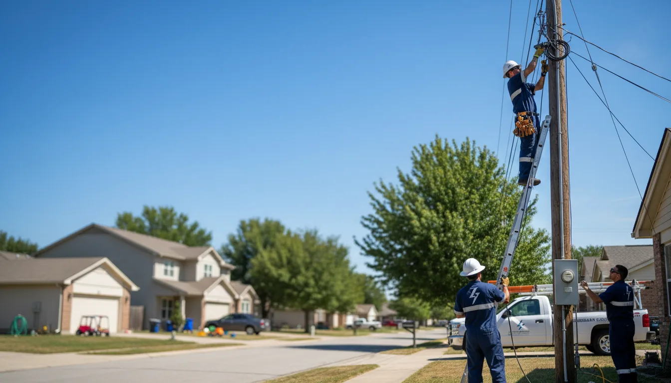 Residential electrician providing installation services in Wisner, NE